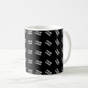 Eindeutiges Logo oder Bildmuster   Schwarz (bearbe Kaffeetasse