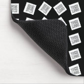 Eindeutiges Logo oder Bildmuster | Schwarz (bearbe Mousepad (Ecke)