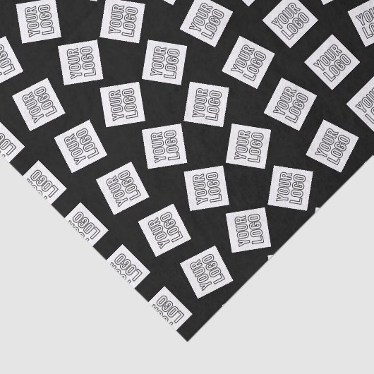 Eindeutiges Logo oder Bildmuster | Schwarz (bearbe Seidenpapier (Ausschnitt)