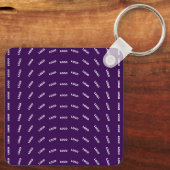 Eindeutiges Logo oder jedes hochgeladene Bildmuste Schlüsselanhänger (Rückseite)