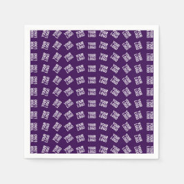 Eindeutiges Logo oder jedes hochgeladene Bildmuste Serviette