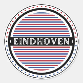 Eindhoven City Pride Emblem – Dutch Identity Runder Aufkleber