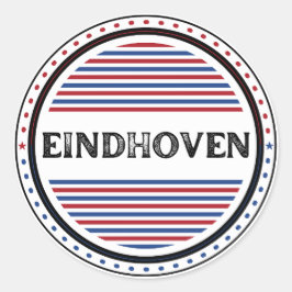 Eindhoven City Pride Emblem – Niederländische Iden Runder Aufkleber