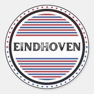 Eindhoven City Pride Emblem – Niederländische Iden Runder Aufkleber