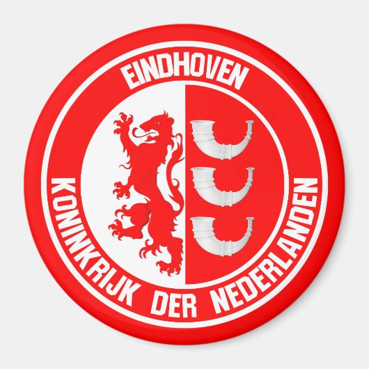 Eindhoven Round Emblem Magnet (Vorne)