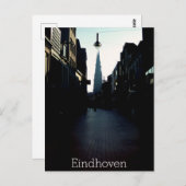 Eindhoven street & Catharinakerk, Niederlande Postkarte (Vorne/Hinten)