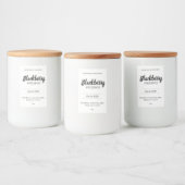 Eindividuelle Konservierungsstoffe BL_02sq Quadrat Lebensmitteletikett (Flaschen)