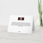 Eindringen - Grußkarte, Originalwerk Dankeskarte (Rückseite)