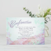 Eindringen von Farben Bestätigung Einladung (Stehend Vorderseite)