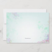 Eindringen von Farben Bestätigung Einladung (Rückseite)