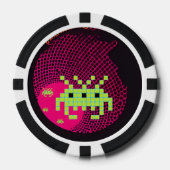 Eindringende Weltraumkönige Pokerchips (Vorderseite)