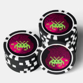 Eindringende Weltraumkönige Pokerchips (Stapel)
