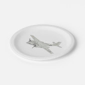 Eindringlings-Papier-Party-Teller Douglas A-26 Pappteller (Schrägansicht)