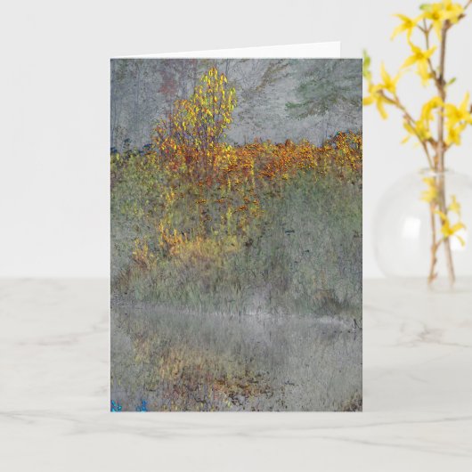 "Eindruck des Niedergangs" Digital transformierter Karte (Gelbe Blume)