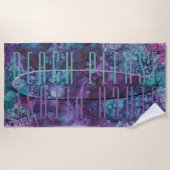 Eindruck Lila Blues durch die Beach Surf Board Strandtuch (Vorderseite)