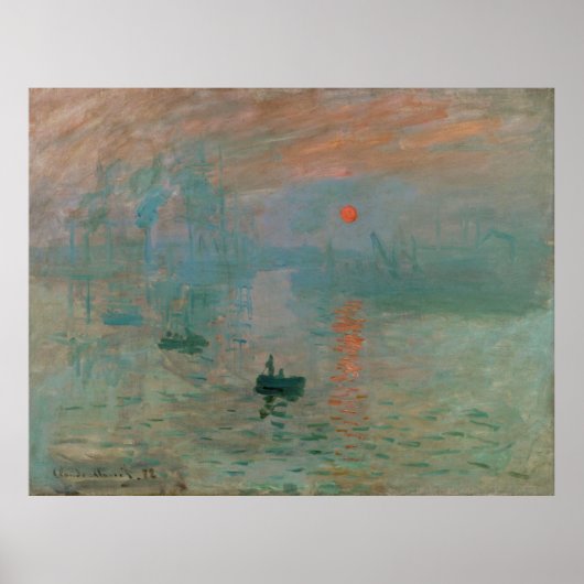 Eindruck, Soleil Levant von Claude Monet 1872 Poster (Vorne)