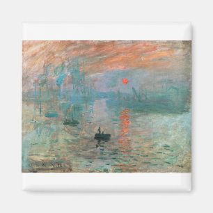 Eindruck, Sonnenaufgang 1872 Claude Monet Magnet