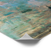 Eindruck, Sonnenaufgang 1872 Claude Monet Poster (Ecke)