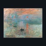 Eindruck, Sonnenaufgang 1872 Claude Monet Postkarte<br><div class="desc">Oscar-Claude Monet (UK: /ˈmmɒ neɪ/, US: /momomoˈneɪ, mjaˈ-/, French mwer: [klod mnovember 1840 nsor]; 14 November 5 December 1926) was a French painter and founder of beeinonist painseen as precurursor m, especially in his attempts to paint nature as perceived it.[1] During his long career, he was the most bestehen aus...</div>