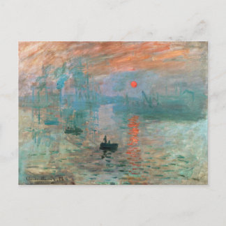 Eindruck, Sonnenaufgang 1872 Claude Monet Postkarte