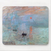 Eindruck, Sonnenaufgang, Claude Monet, 1872 Mousepad (Vorne)
