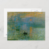 Eindruck, Sonnenaufgang Postkarte (Vorne/Hinten)