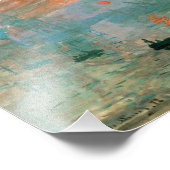 Eindruck, Sonnenaufgang von Claude Monet Fotodruck (Ecke)