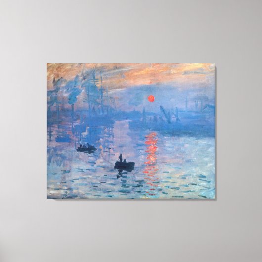 Eindruck, Sonnenaufgang von Claude Monet Leinwanddruck (Vorderseite)