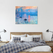 Eindruck, Sonnenaufgang von Claude Monet Leinwanddruck (Insitu (Schlafzimmer))