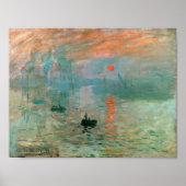 Eindruck, Sonnenaufgang von Claude Monet Poster (Vorne)
