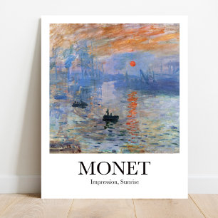 Eindruck, Sonnenaufgang von Claude Monet Poster