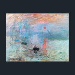 Eindruck, Sonnenaufgang von Claude Monet Postkarte<br><div class="desc">Eindruck,  Sonnenaufgang von Claude Monet</div>