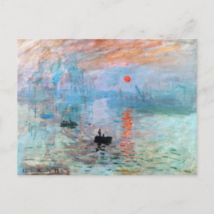 Eindruck, Sonnenaufgang von Claude Monet Postkarte
