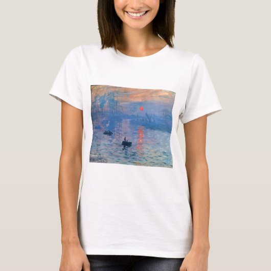 Eindruck, Sonnenaufgang von Claude Monet T-Shirt (Vorderseite)