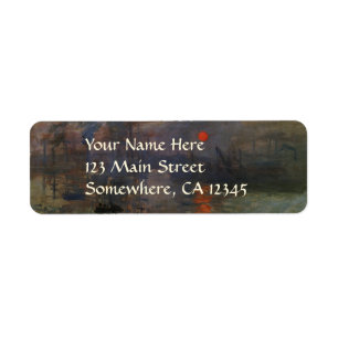 Eindruck Sonnenaufgang von Claude Monet, Vintage K
