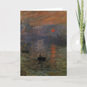 Eindruck Sonnenaufgang von Claude Monet, Vintage K Karte