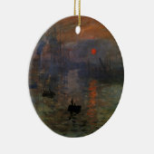 Eindruck Sonnenaufgang von Claude Monet, Vintage K Keramikornament (Rechts)