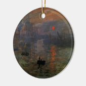 Eindruck Sonnenaufgang von Claude Monet, Vintage K Keramikornament (Links)