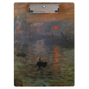 Eindruck Sonnenaufgang von Claude Monet, Vintage K Klemmbrett