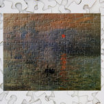 Eindruck Sonnenaufgang von Claude Monet, Vintage K Puzzle<br><div class="desc">Eindruck, Sunrise (1872) von Claude Monet ist ein Vintager Impressionismus schöne Kunst nautische Malerei. Die Position der Sonne sieht so aus, als könnte es auch ein Sonnenuntergang sein. Eine Meereslandschaft im Hafen von Le Havre, Frankreich mit mehreren Booten im Vordergrund bei Sonnenaufgang. Über den Künstler: Claude Monet (1840-1926) war Gründer...</div>
