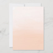 Eindruck von Aquarellblumen bei Hochzeitsfeiern Einladung (Rückseite)