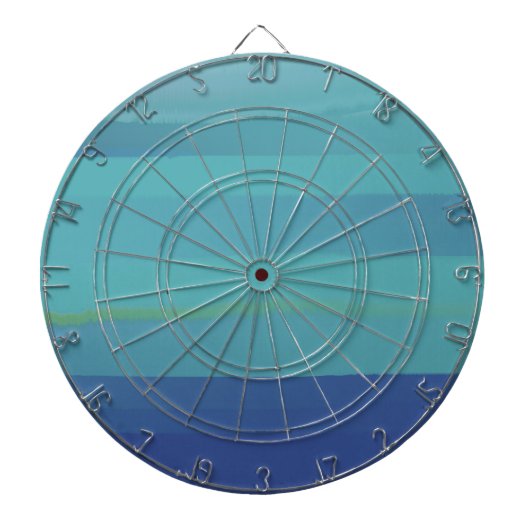 Eindrücke in Aquamarin und blau Dartscheibe (vorne)