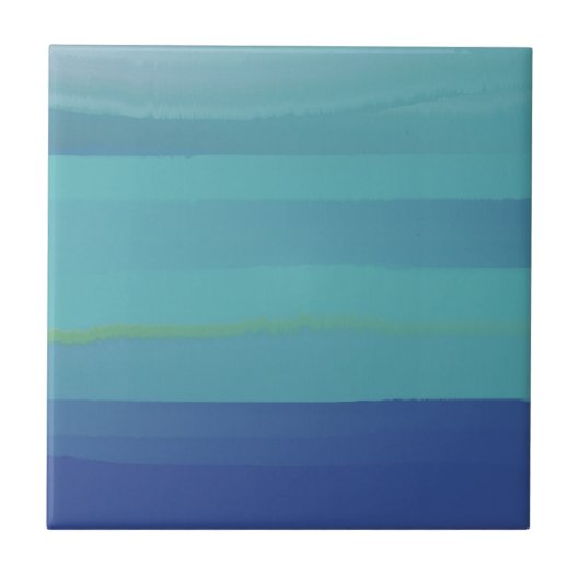 Eindrücke in Aquamarin und blau Fliese (Vorderseite)