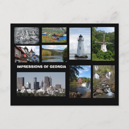 Eindrücke von Georgien Postkarte (Vorderseite)
