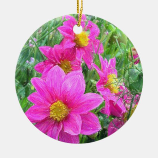 Eindrücke von Kosmos. Keramik Ornament (Vorne)