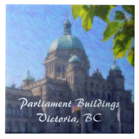 Eindrücke von Victoria, B.C. Fliese Trivets (Vorderseite)