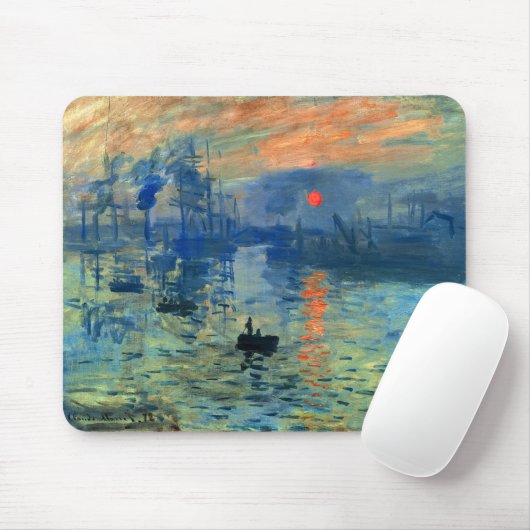 Eindrucks-Sonnenaufgang, Soleil Levant, Claude Mousepad (Mit Mouse)