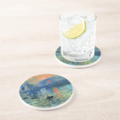 Eindrucks-Sonnenaufgang, Soleil Levant, Claude Sandstein Untersetzer (Seite)