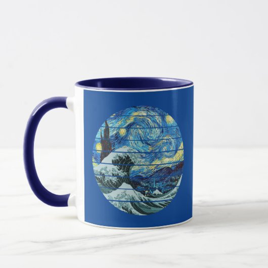 EINDRUCKSSTARRY NIGHT WAVE KANAGAWA ART TASSE (Links)