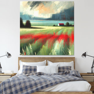 Eindrucksvolle Abstrakte Landschaft mit Sturmwolke Leinwanddruck